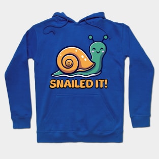 Snailed It! Cute Snail Cartoon! Hoodie